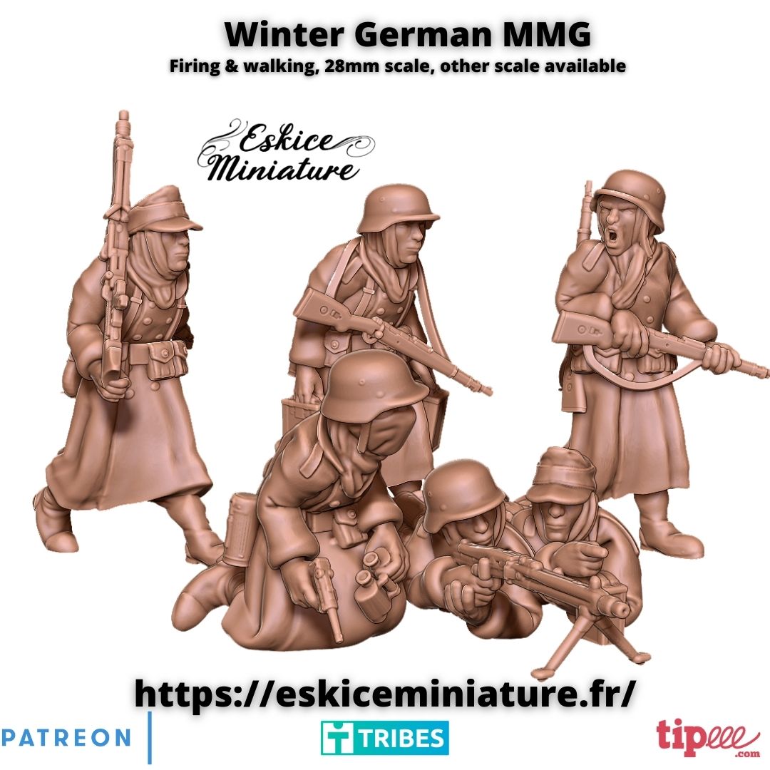 Winter german MMG teams - 28mm